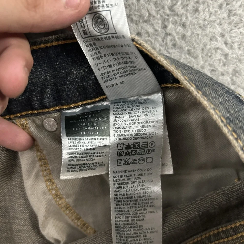 Levis Jeans Mens 58x30 Blue Denim 559 Relaxed Straight American Medium Wash Work